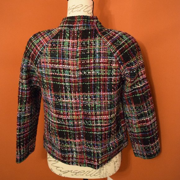 Talbots Multi Color Wool Blend Jacket 4P - Picture 4 of 6